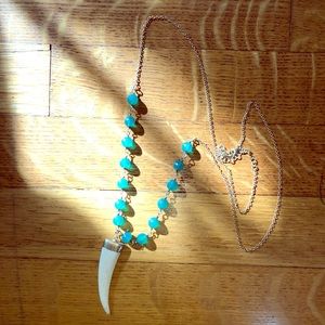 Anthropologie tusk necklace